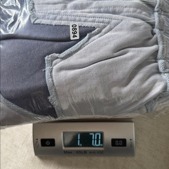 OLI & HALI Baby Blue Star Patchwork Wide Leg Ankle Pants - Picture 16 of 16